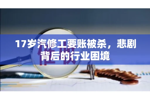 17岁汽修工要账被杀，悲剧背后的行业困境