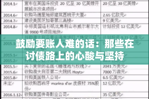 鼓励要账人难的话:那些在讨债路上的心酸与坚持 鼓励要账人难的话:那些在讨债路上的心酸与坚持