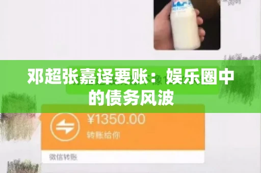 邓超张嘉译要账:娱乐圈中的债务风波 邓超张嘉译要账:娱乐圈中的债务风波