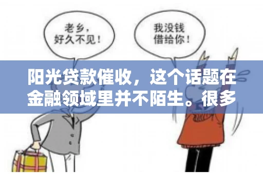 阳光贷款催收，这个话题在金融领域里并不陌生。很多人在贷款过程中，都可能遇到催收的情况。那么，阳光贷款催收是哪个公司呢？今天，我们就来聊聊这个话题。