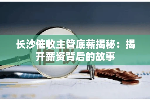 长沙催收主管底薪揭秘：揭开薪资背后的故事